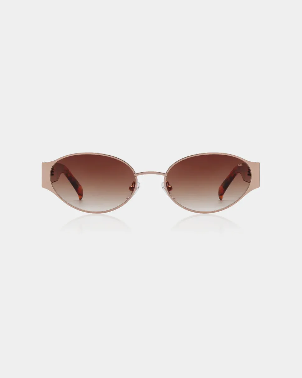 A.Kjaerbede unisex aurinkolasit Bella, ruskea kuosillinen