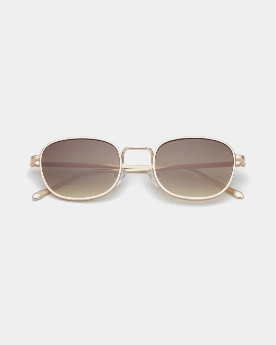 A.Kjaerbede unisex aurinkolasit Hello, kullankeltainen