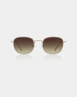A.Kjaerbede unisex aurinkolasit Hello, kullankeltainen