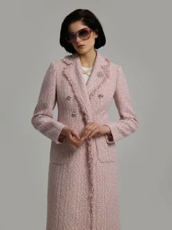 Andiata bleiserimekko Caren Coat, vaaleanpunainen