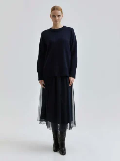 Andiata Naisten Hame, RORY 85 K SKIRT Tummansininen