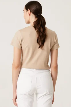 Andiata Naisten T-paita, Famie Ss Vaalea Beige