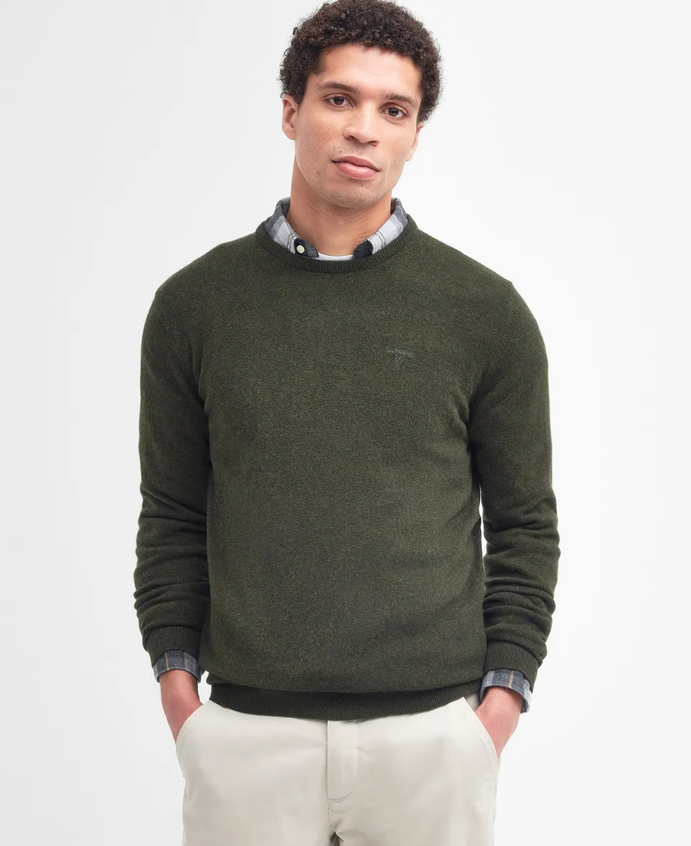 Barbour Essential Lambwool Crew KHAKI