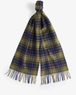 Barbour huivi TARTAN LAMBSWOOL NOS SCARF, ruskea ruutu