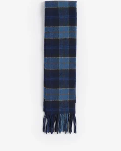 Barbour huivi TARTAN LAMBSWOOL NOS SCARF, sininen ruutu