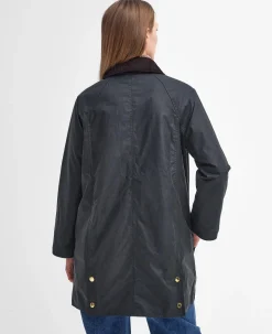 Barbour Long Beadnell Wax Jacket TUMMANVIHREÄ