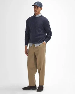 Barbour miesten neulepusero Tainsbury Crew Neck Sweater, tummansininen