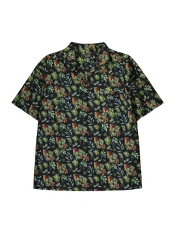 Billebeino miesten paita, JUNGLE COLLAR SHIRT Vihreä Kuosi