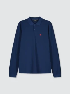 Billebeino miesten pitkähihainen pikeepaita, BRICK POLO LS SHIRT Tummansininen