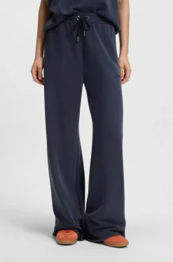 BOSS Orange naisten housut, ENURI JERSEY TROUSERS Tummansininen