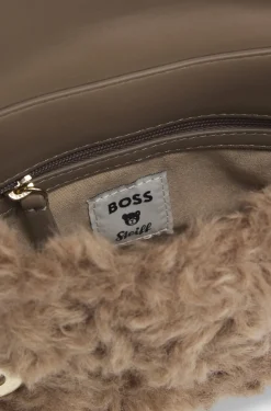 BOSS Orange naisten laukku B ICON SMALL BAG, vaalea beige
