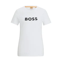Boss orange naisten t-paita, ELOGO T-SHIRT Luonnonvalkoinen