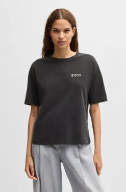 Boss Orange naisten t-paita, EVI T-SHIRT Musta