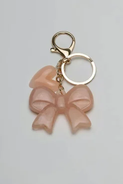 Bow 19 avaimenperä, CHARM BOW PINK Vaaleanpunainen