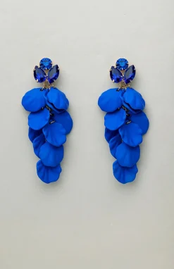 Bow 19 korvakorut, LEAF STONE EARRINGS Sininen
