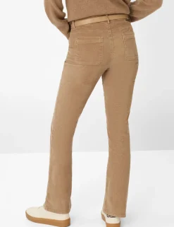 Brax naisten samettihousut, SHAKIRA CORD Vaalea Beige