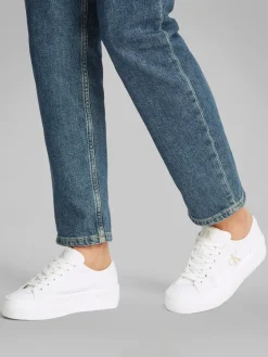 Calvin Klein Accessories naisten kengät, VULC FLATFORM LOW CV MG Valkoinen