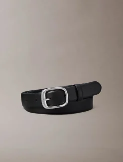 Calvin Klein Accessories naisten vyö Chunky Buckle 30MM Smooth, musta