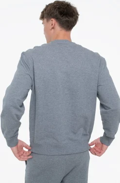 Calvin Klein Jeans miesten collegepaita, LS EU 350TERRY MONOGRAM CN SWEATER Tummanharmaa