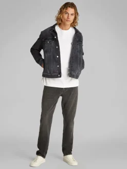 Calvin Klein Jeans miesten farkkutakki, SLIM DENIM JACKET BLACK Musta