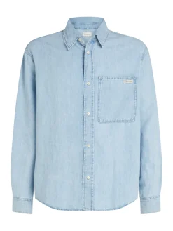 Calvin Klein Jeans miesten farkkupaita, REGULAR LINEAR DENIM SHIRT Indigo