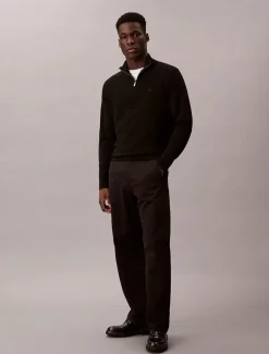 Calvin Klein Jeans miesten housut, 90S STRAIGHT TWILL COMFORT Musta