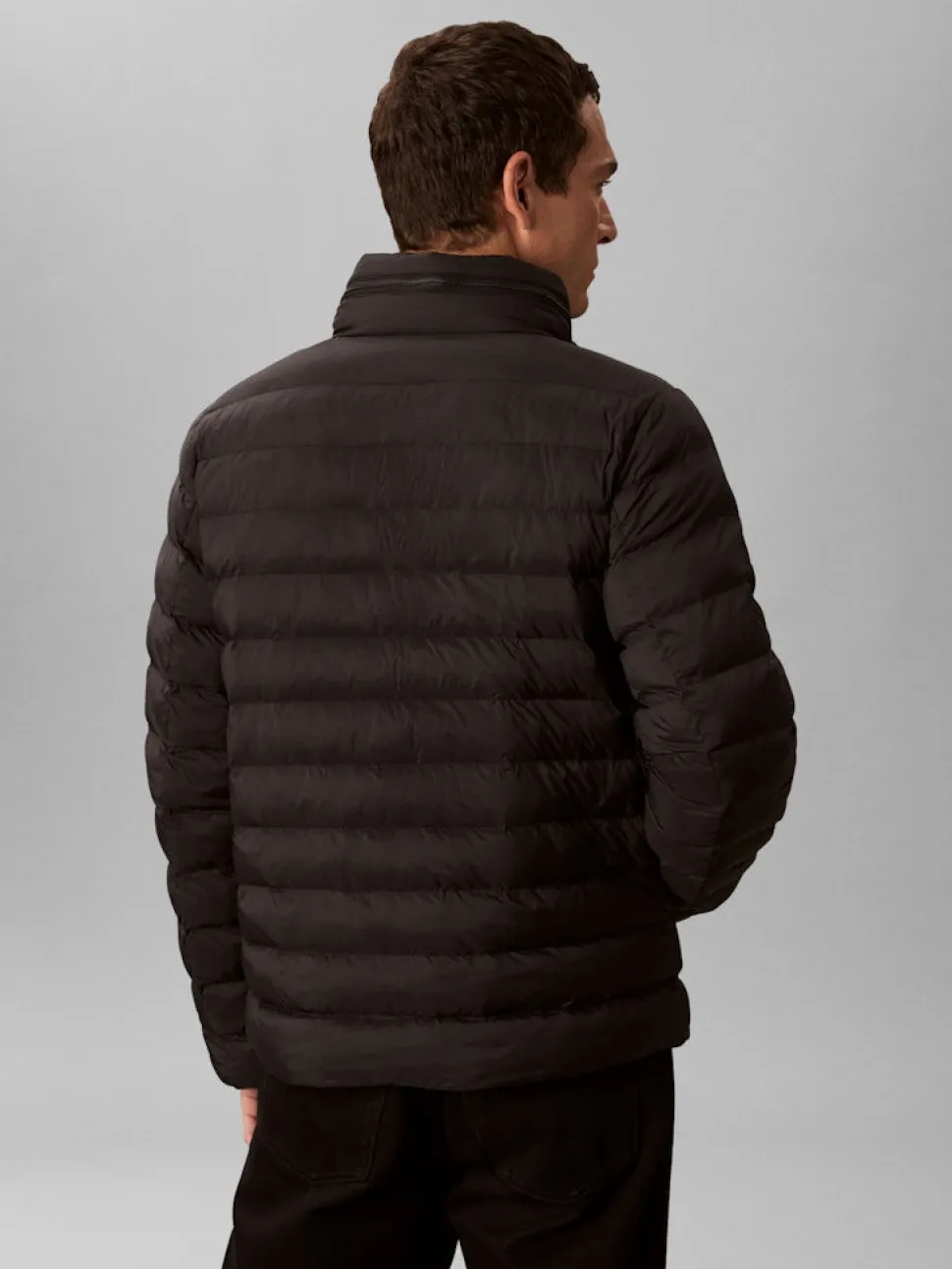 Calvin Klein Jeans miesten kevyttoppatakki, LS NYLON LT WEIGT HDD Musta