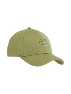 Calvin Klein Jeans Miesten Lippis NEW ARCHIVE CAP, Tummanvihreä