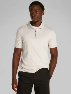 Calvin Klein Jeans miesten pikeepaita, LIQUID TOUCH WELT ZIP Beige