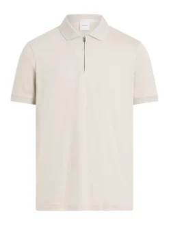 Calvin Klein Jeans miesten pikeepaita, LIQUID TOUCH WELT ZIP Beige