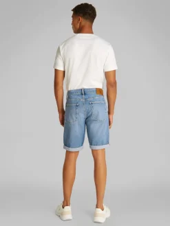Calvin Klein Jeans miesten shortsit, SLIM SHORT 1A4 MID BLUE Sininen, Indigo