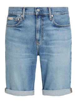 Calvin Klein Jeans miesten shortsit, SLIM SHORT 1A4 MID BLUE Sininen, Indigo