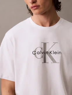 Calvin Klein Jeans miesten t-paita, SS HERO MONOLOGO TEE Valkoinen