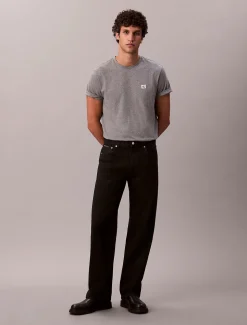 Calvin Klein Jeans miesten t-paita SS Badge 30S Jersey Classic Tee, harmaa