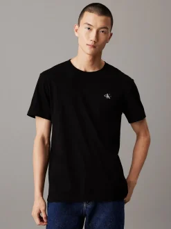 Calvin Klein Jeans Miesten T-paita, MONOGRAM T-SHIRT Musta