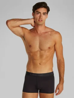 Calvin Klein miesten bokserit, TRUNK 3PK LUXORY MODAL Musta
