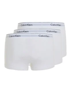 Calvin Klein Miesten Bokserit Trunk 3PK Black Valkoinen