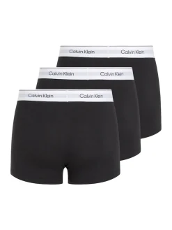 Calvin Klein Miesten Bokserit, TRUNK 3PK NOS Mustavalkoinen