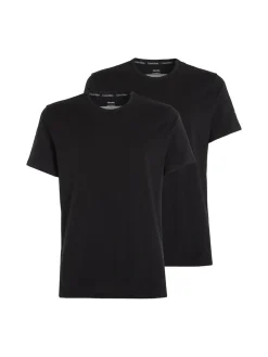 Calvin Klein Miesten T-paita, 2P SS CREW T-SHIRT NOS Musta