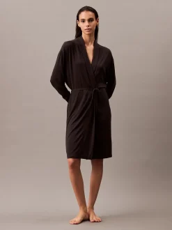 Calvin Klein Naisten Aamutakki, CK ROBE MODAL Musta