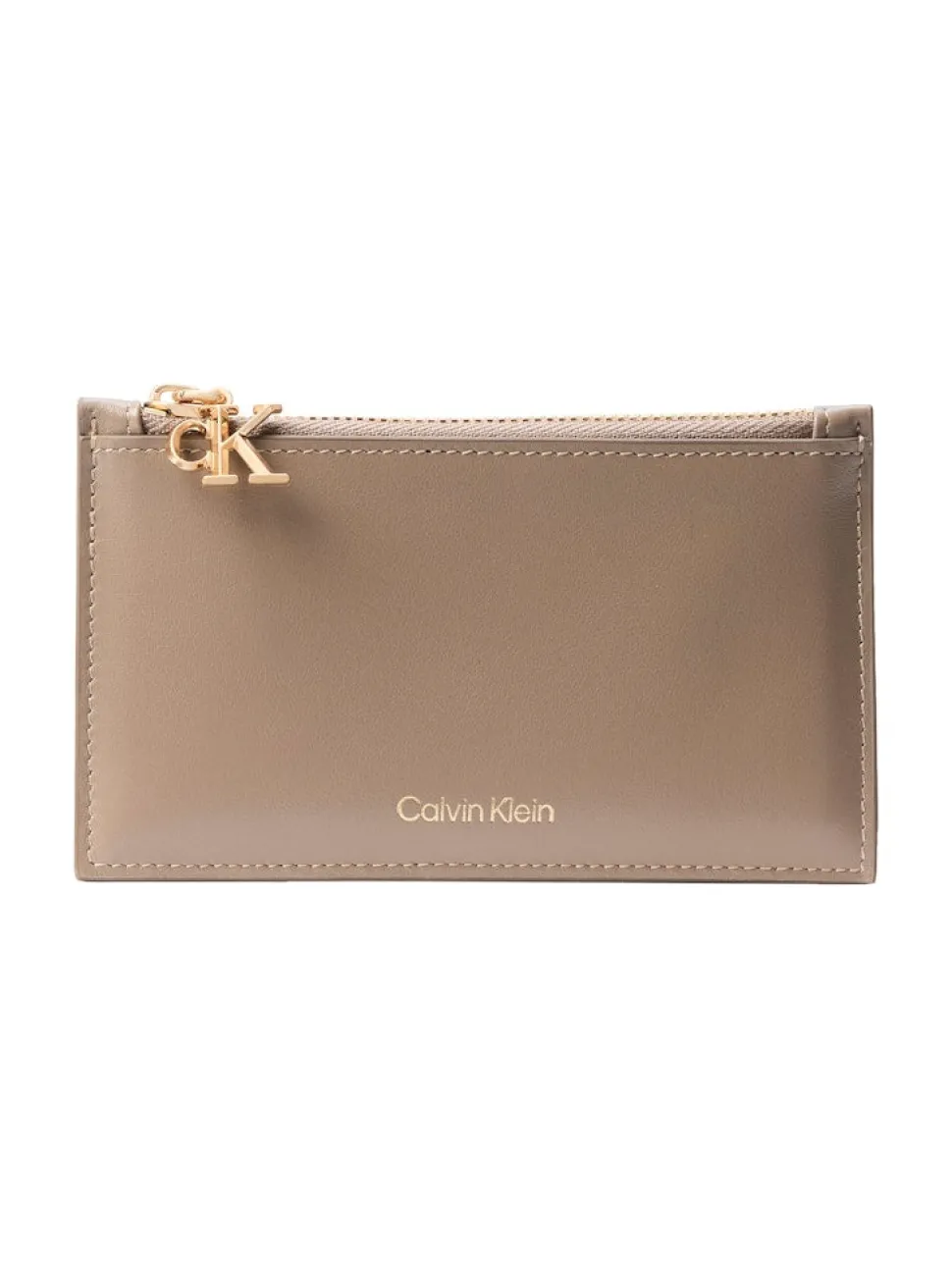 Calvin Klein naisten lompakko CK Zip Cardcase 6CC, beige