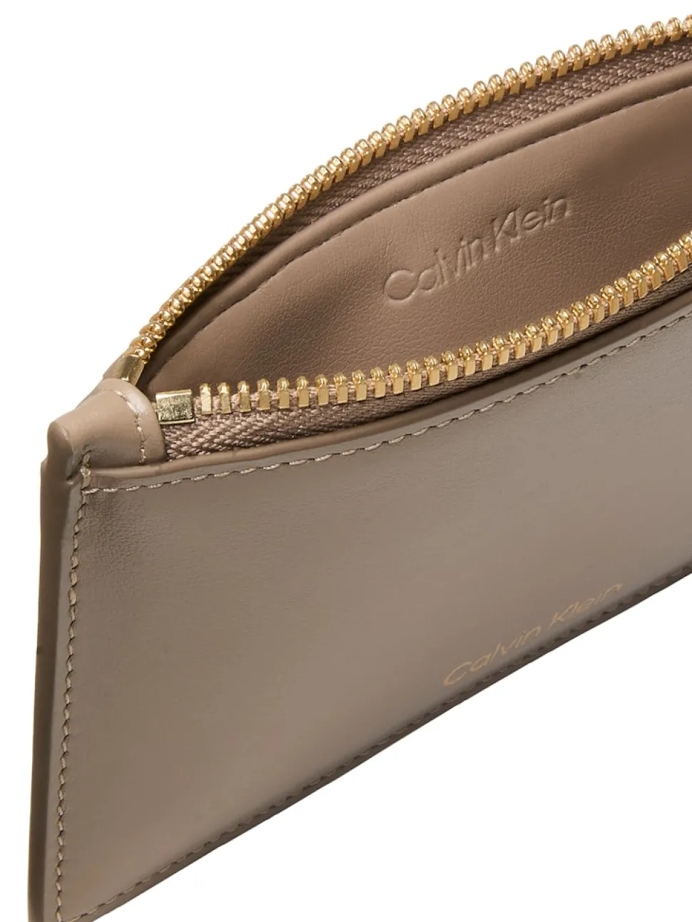 Calvin Klein naisten lompakko CK Zip Cardcase 6CC, beige