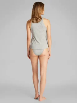 Calvin Klein naisten tank top, SLIM RIB TANK Vaaleanharmaa