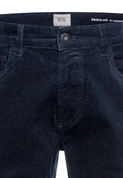 Camel Active Miesten Housut, HOUSTON 5-POCKET CORD LOS Tummansininen