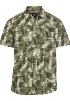 Camel Active miesten kauluspaita, 409274-5S74-34 Vihreä Kuosi