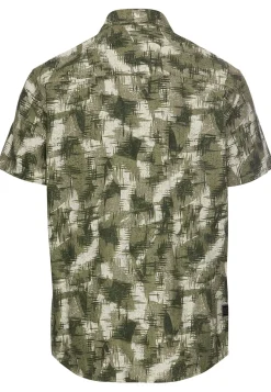 Camel Active miesten kauluspaita, 409274-5S74-34 Vihreä Kuosi