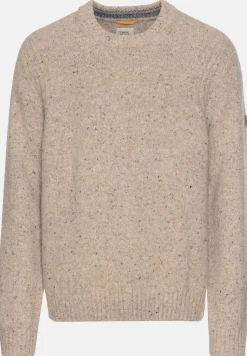 Camel Active Miesten Neulepusero, DONEGAL KNIT Luonnonvalkoinen