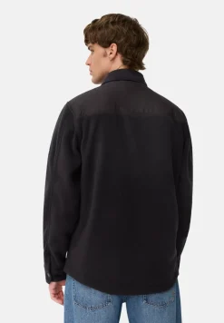 Camel Active miesten paita, CASUAL OVERSHIRT FLEECE Tummansininen