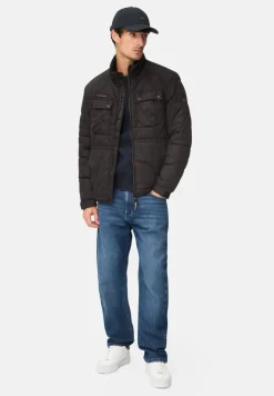 Camel Active miesten takki, QUILTED BLOUSON JACKET Musta