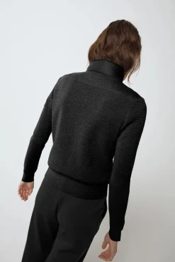 Canada Goose Naisten Kevytuntuvatakki, HYBRIDGE KNIT JACKET Musta